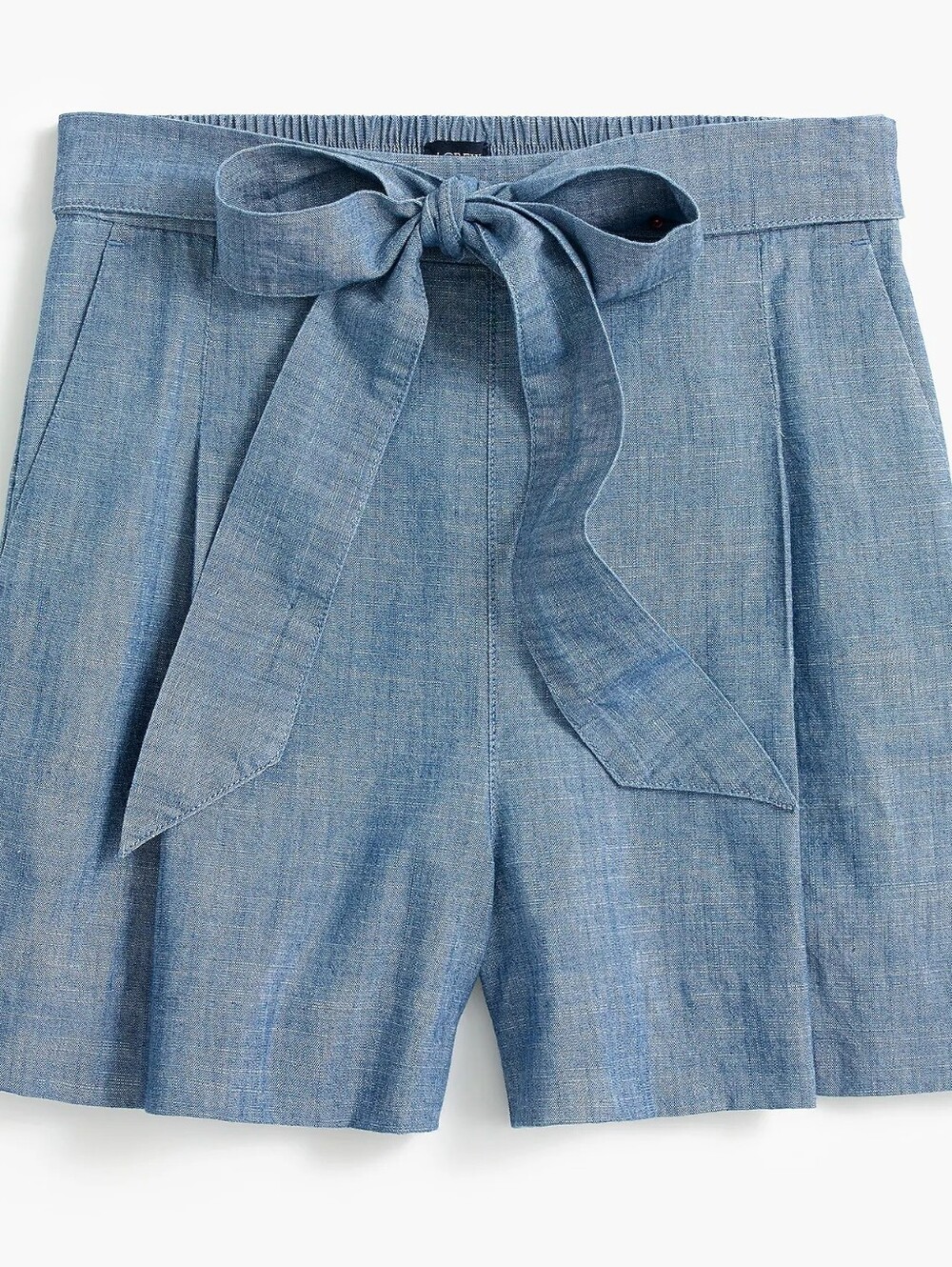 J. Crew Factory Tie-waist chambray short